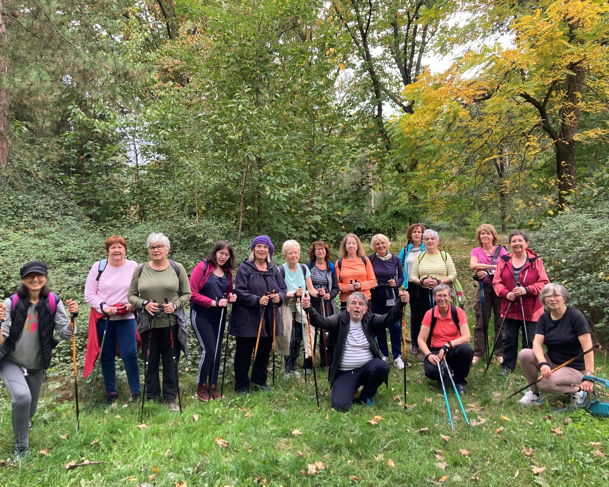 Marche nordique ALAP au Parc de Parilly