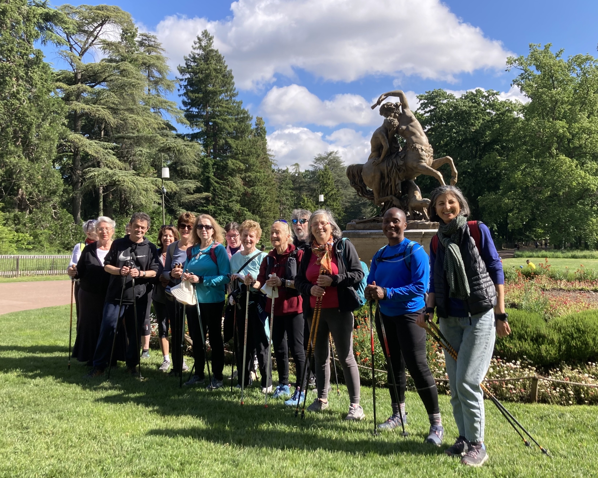Le parc de la Tête d'Or une belle destination pour la marche nordique ALAP le 10 mai 2025