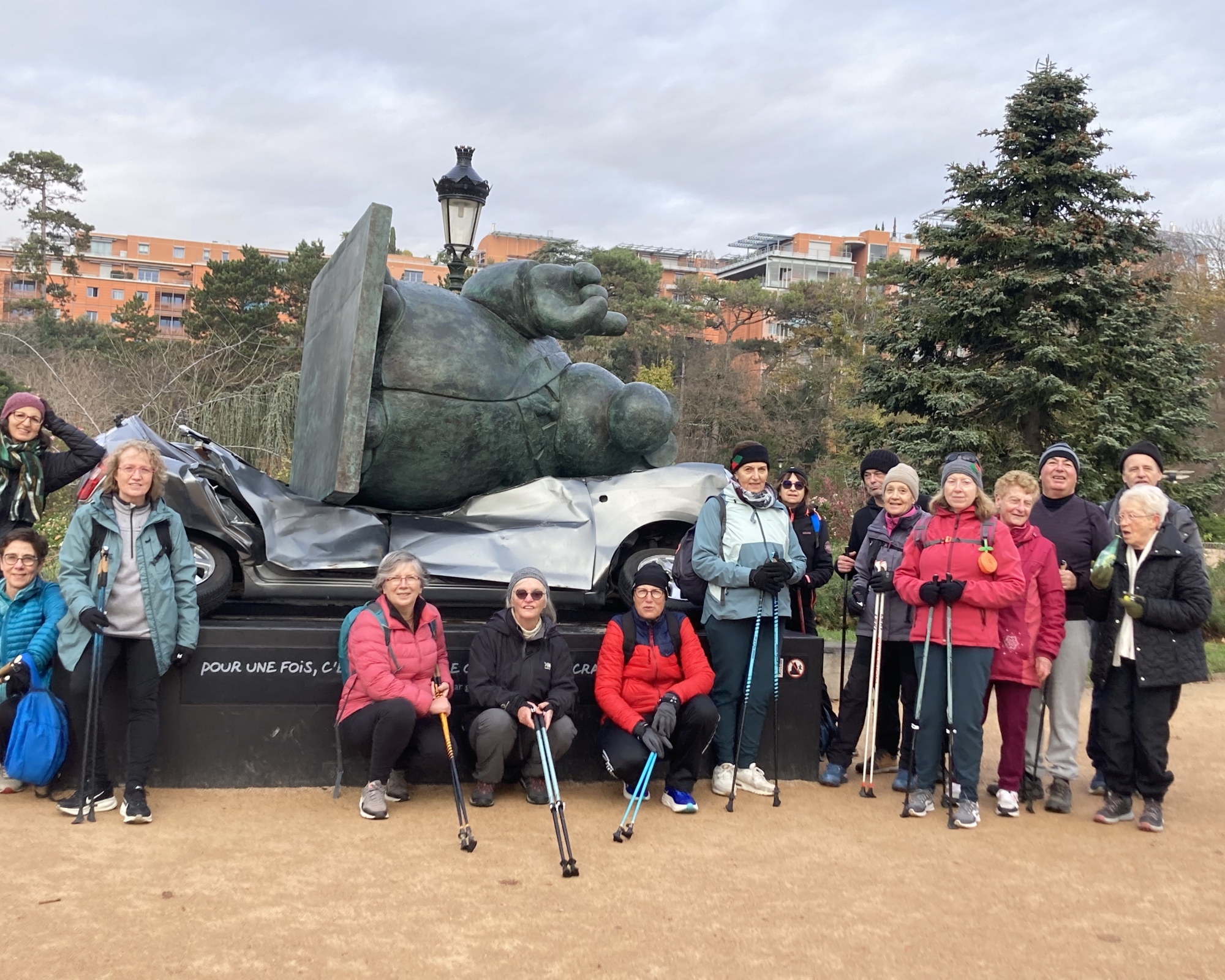 Une marche nordique ALAP à la découverte des chats de Geluck