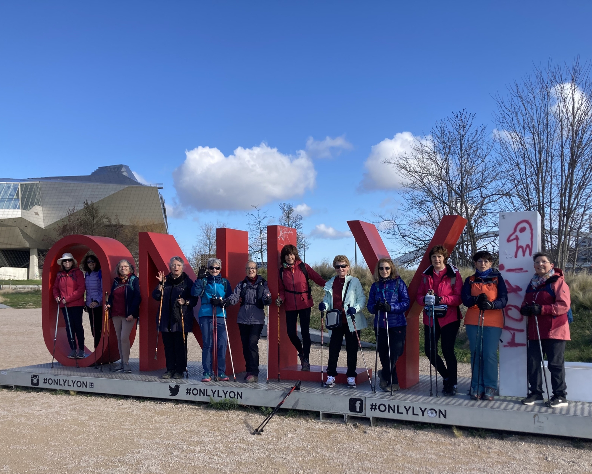 Marche nordique ALAP du mercredi 26 février sous le soleil